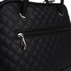 Сумка женская тоут TEXTURA, на молнии, 30×11×23 см, со стёжкой, чёрная - Фото 8