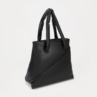 Сумка женская на молнии, цвет чёрный - фото 39054738