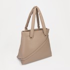 Сумка-шопер, отдел на молнии, цвет бежевый - фото 804678375