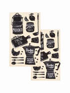 Набор кухонных полотенец «Доляна. Кофе», 2 шт., бежевые, 35×60 см - Фото 2