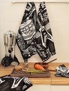 Набор кухонных полотенец Доляна Rock'n'roll, 35×60 см-4 шт., 100% хлопок - Фото 5