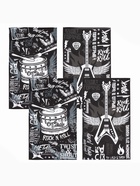 Набор кухонных полотенец Доляна Rock'n'roll, 35×60 см-4 шт., 100% хлопок - Фото 8