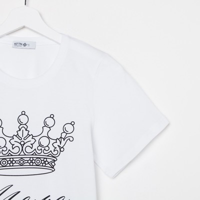 Пижама женская (футболка, брюки) KAFTAN Crown, размер 40-42