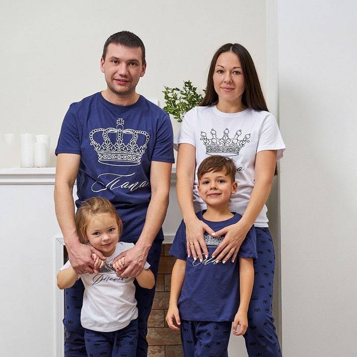 Пижама женская (футболка и брюки) KAFTAN "Crown" р. 44-46 - Фото 1