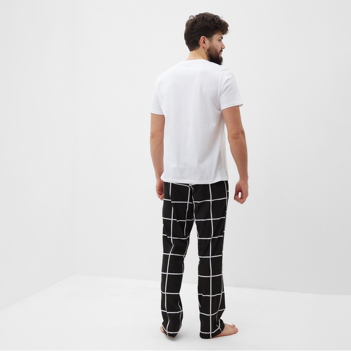 Пижама мужская (футболка и брюки) KAFTAN "Лучший" размер 48 - фото 1907347412