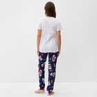 Пижама женская (футболка, брюки) KAFTAN Super, размер 40-42 - Фото 4