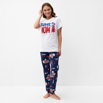 Пижама женская (футболка, брюки) KAFTAN Super, размер 44-46