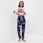 Пижама женская (футболка, брюки) KAFTAN Super, размер 44-46 - Фото 5