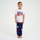 Пижама детская для мальчика KAFTAN "Super" р.32 (110-116) - фото 321311248