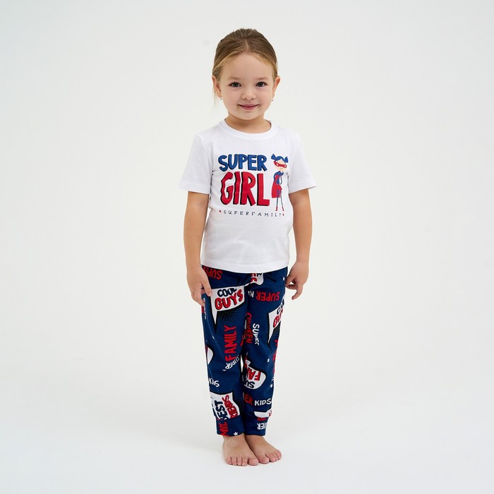 Пижама детская для девочки KAFTAN "Super" рост 98-104 (30) - Фото 1