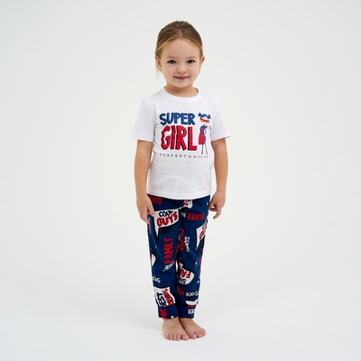 Пижама детская для девочки KAFTAN "Super" рост 134-140 (36)