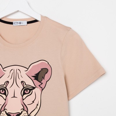 Пижама женская (футболка, брюки) KAFTAN Lion, размер 40-42
