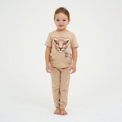 Пижама детская для девочки KAFTAN "Lion" рост 134-140 (36)