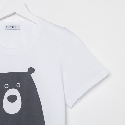 Пижама женская (футболка, брюки) KAFTAN Bear, размер 40-42