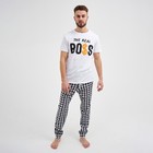 Пижама мужская (футболка и брюки) KAFTAN "Boss" р.48 - Фото 1