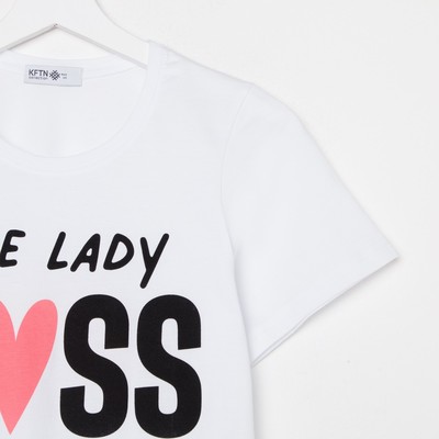 Пижама женская (футболка, брюки) KAFTAN Boss, размер 40-42