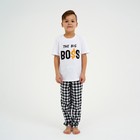 Пижама детская (футболка, брюки) KAFTAN Boss, размер 40 (158-164 см) - Фото 1