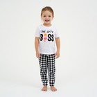Пижама детская для девочки KAFTAN "Boss" рост 98-104 (30) - фото 23946471