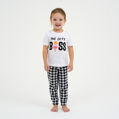 Пижама детская для девочки KAFTAN "Boss" рост 98-104 (30)