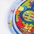 Акваковрик Крошка Я «Транспорт» надувной, развивающий, водный коврик, круглый, 65×65 см - Фото 3