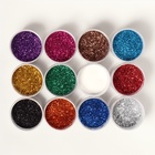 Блёстки для декора, мелкие, 12 баночек, разноцветные - Фото 2