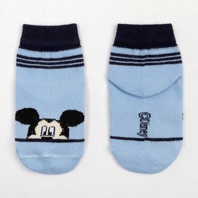 Носки "Mickey Mouse", Микки Маус, голубой, 6-8 см 7391426