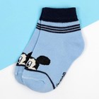 Носки "Mickey Mouse", Микки Маус, голубой, 10-12 см - фото 25426730