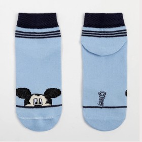 Носки "Mickey Mouse", Микки Маус, голубой, 14-16 см