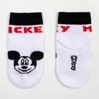 Носки "Mickey Mouse", Микки Маус, белый, 8-10 см - фото 9498657
