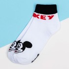 Носки "Mickey Mouse", Микки Маус, белый, 12-14 см - фото 319722418