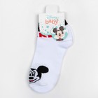Носки "Mickey Mouse", Микки Маус, белый, 12-14 см - фото 25426748