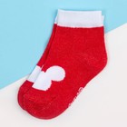 Носки Микки Маус, красный, 6-8 см - фото 25444339