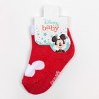 Носки Микки Маус, красный, 6-8 см - фото 25444341