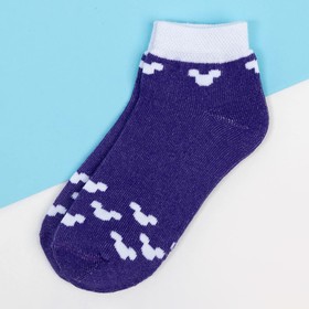 Носки Микки Маус, фиолетовый, 14-16 см