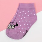 Носки Минни Маус, фиолетовый, 6-8 см - фото 26312542