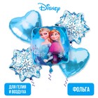 Набор фольгированных шаров "Эльза и Анна", Холодное сердце, квадрат - фото 9498835