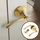 Защелка (мод.3188), межкомнатная, цвет золото - Фото 1