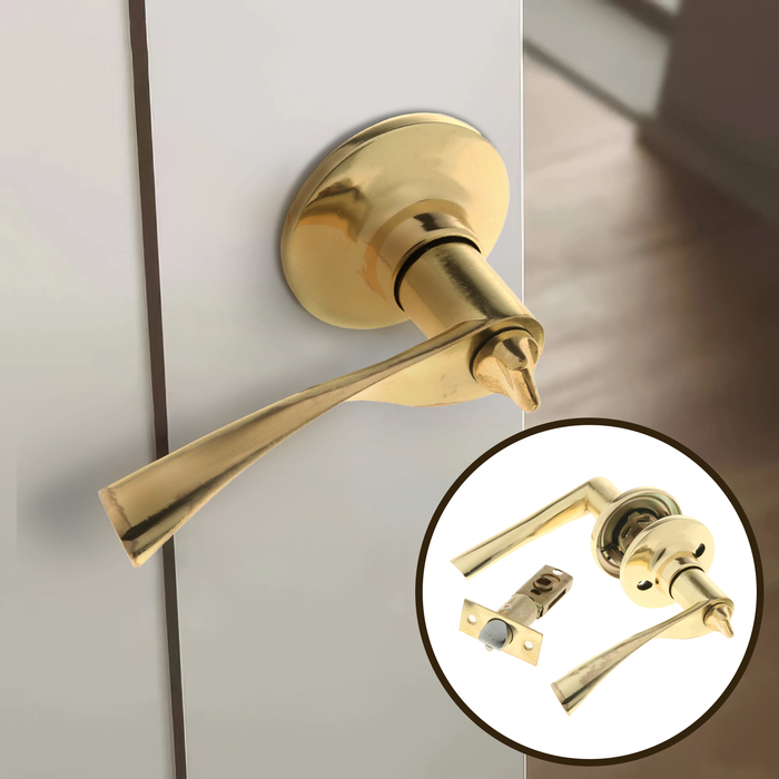 Защелка (мод.3188), межкомнатная, цвет золото - Фото 1