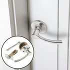 Защелка (мод.3186), межкомнатная, цвет хром - Фото 1