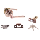 Защелка (мод.3186), межкомнатная, фиксатор, 3 ключа, цвет медь - Фото 2