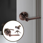 Защелка (мод.3186), межкомнатная, фиксатор, 3 ключа, цвет медь - Фото 1