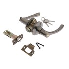 Защелка (мод.3186), межкомнатная, фиксатор, 3 ключа, цвет бронза - Фото 4