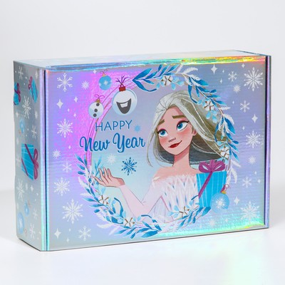 Подарочная коробка "Новый год" 31х22х9.5 см, Холодное сердце