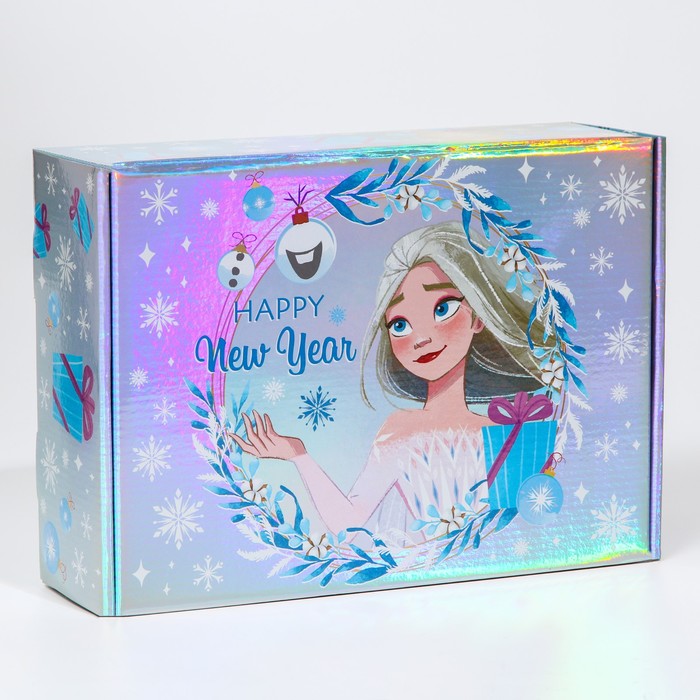 Подарочная коробка "Новый год" 31х22х9.5 см, Холодное сердце - Фото 1