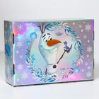 Коробка подарочная складная "Happy New year" Холодное сердце 31х22х9,5 см - фото 6514634
