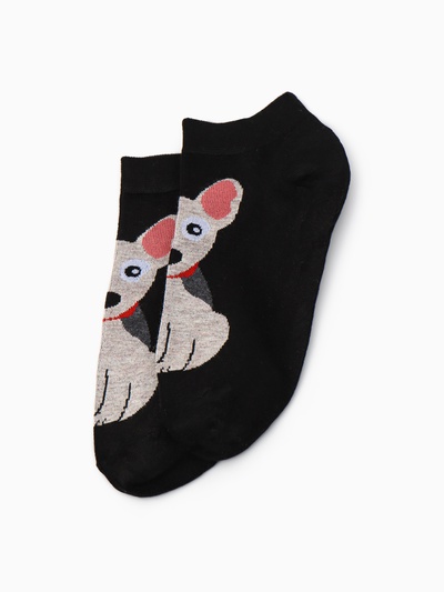 Носки для девочки KAFTAN «Ав!», набор 5 пар, размер 23-25 (10-12 лет)