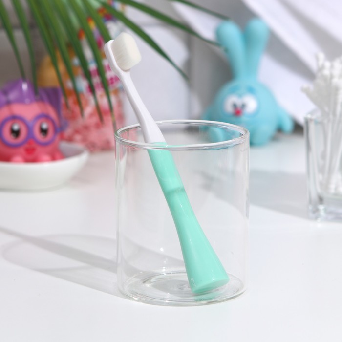 Зубная щётка, детская, 2-9 лет, 10 000 щетинок, ультрамягкая, зелёная - Фото 1