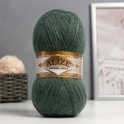 Пряжа для вязания спицами, крючком ALIZE, Angora Gold, 20% шерсть, 80% акрил, 550 м/100 г, (180)