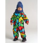 Комплект вязаный для мальчика: шапка и снуд, размер 46, цвет голубой - Фото 3