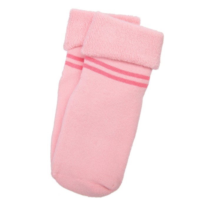 Носки детские махровые для девочки, размер 19-21, цвет светло-розовый